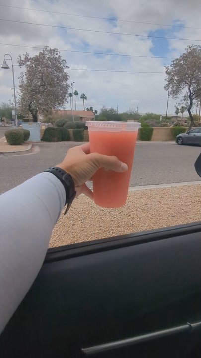 Salad and Go - "as frozen as it can get" frozen strawberry lemonade - Salad Near Me - Chandler, Arizona
