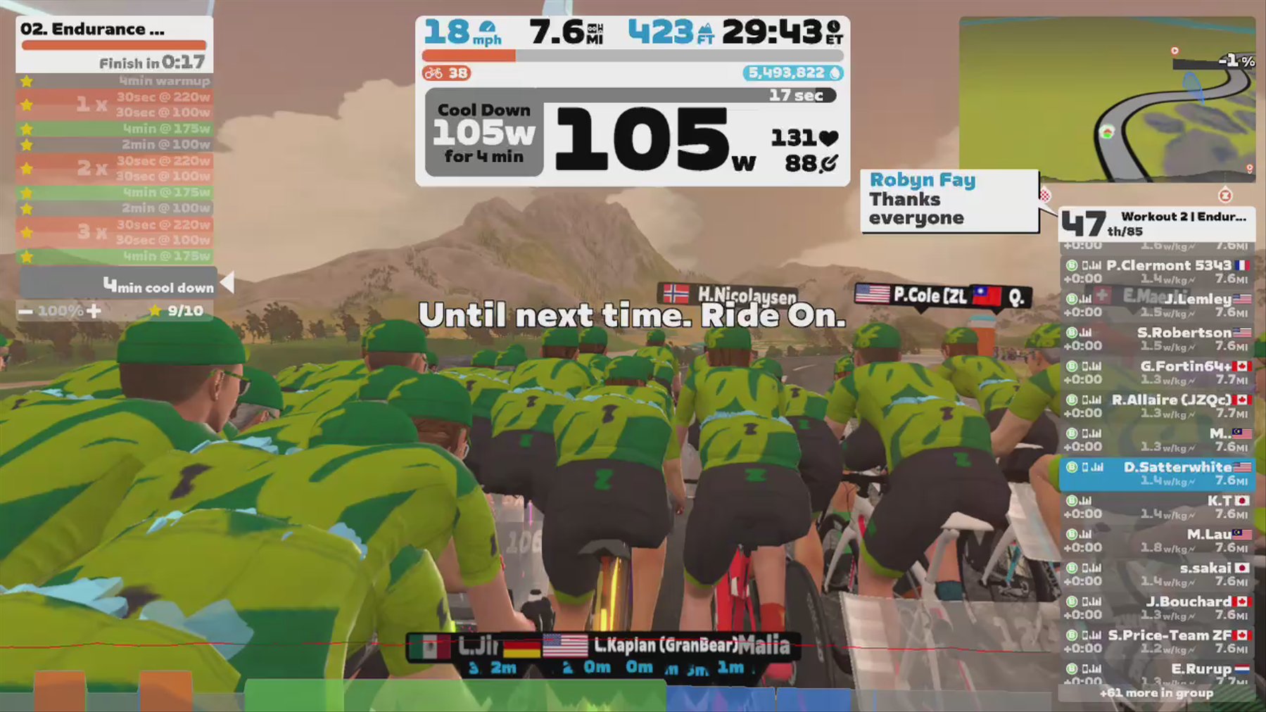 Zwift - Group Workout: Short - Endurance Escalator  on The Muckle Yin in Scotland