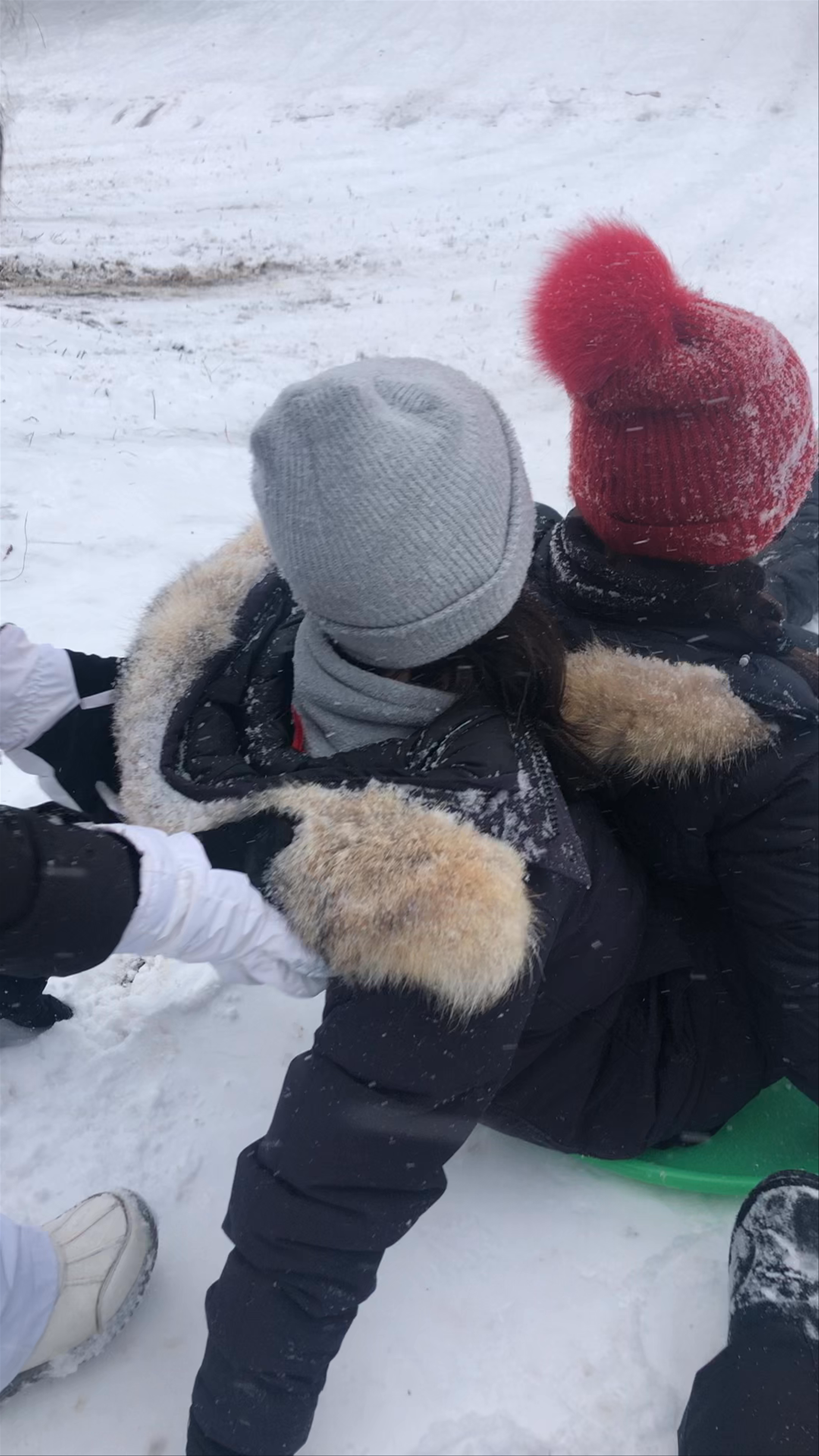 Snowing on Libe Slope