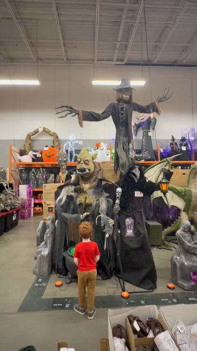 The Home Depot - Very scary Halloween decorations. - Nurseries & Gardening Near Me - Conroe, Texas