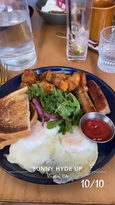 Sunny Hyde Up - Sunny breakfast and the Huevos rancheros. - Breakfast & Brunch Near Me - Visalia, California