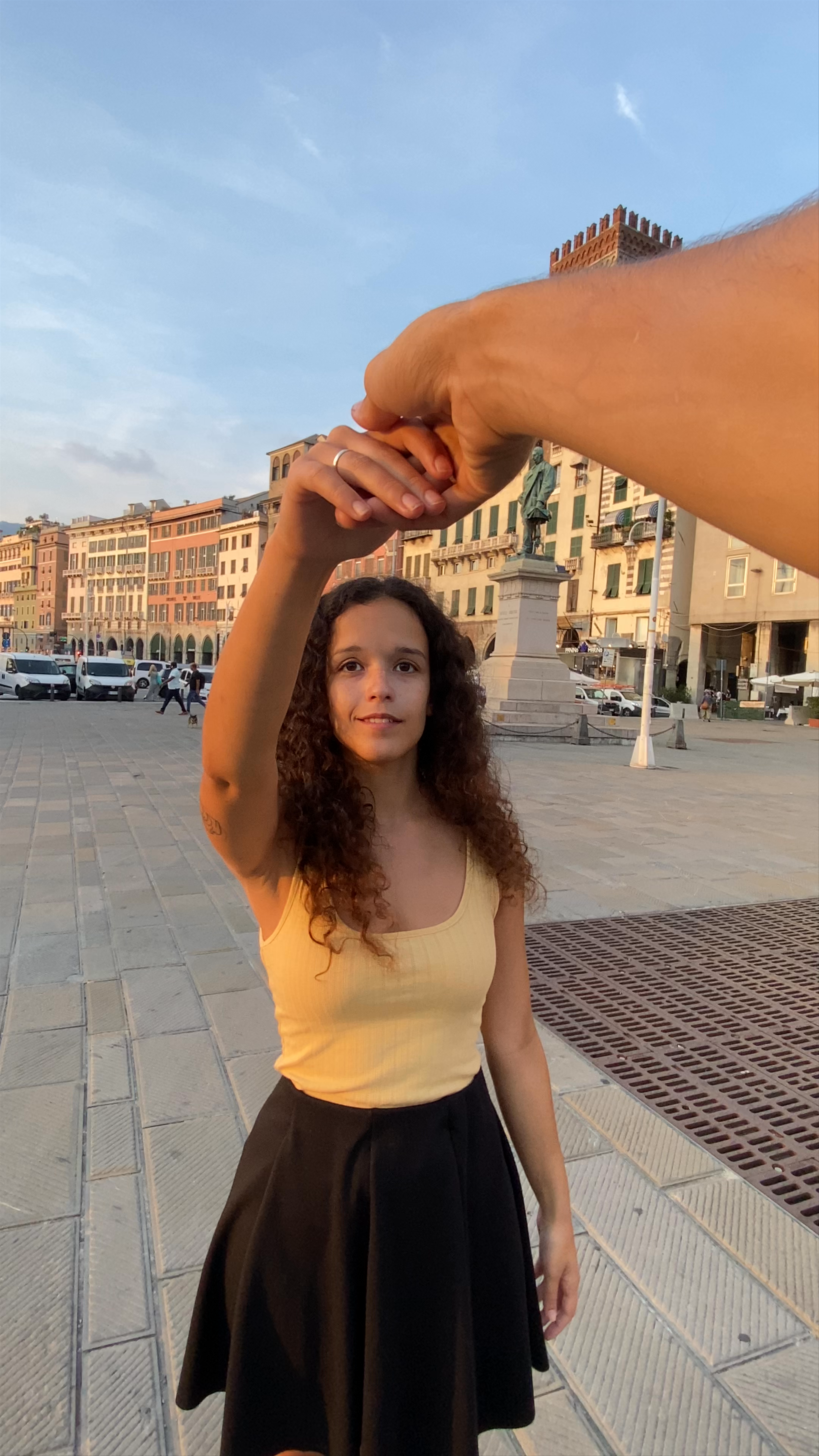 Sunset Dance at Piazza Caricamento, Genoa