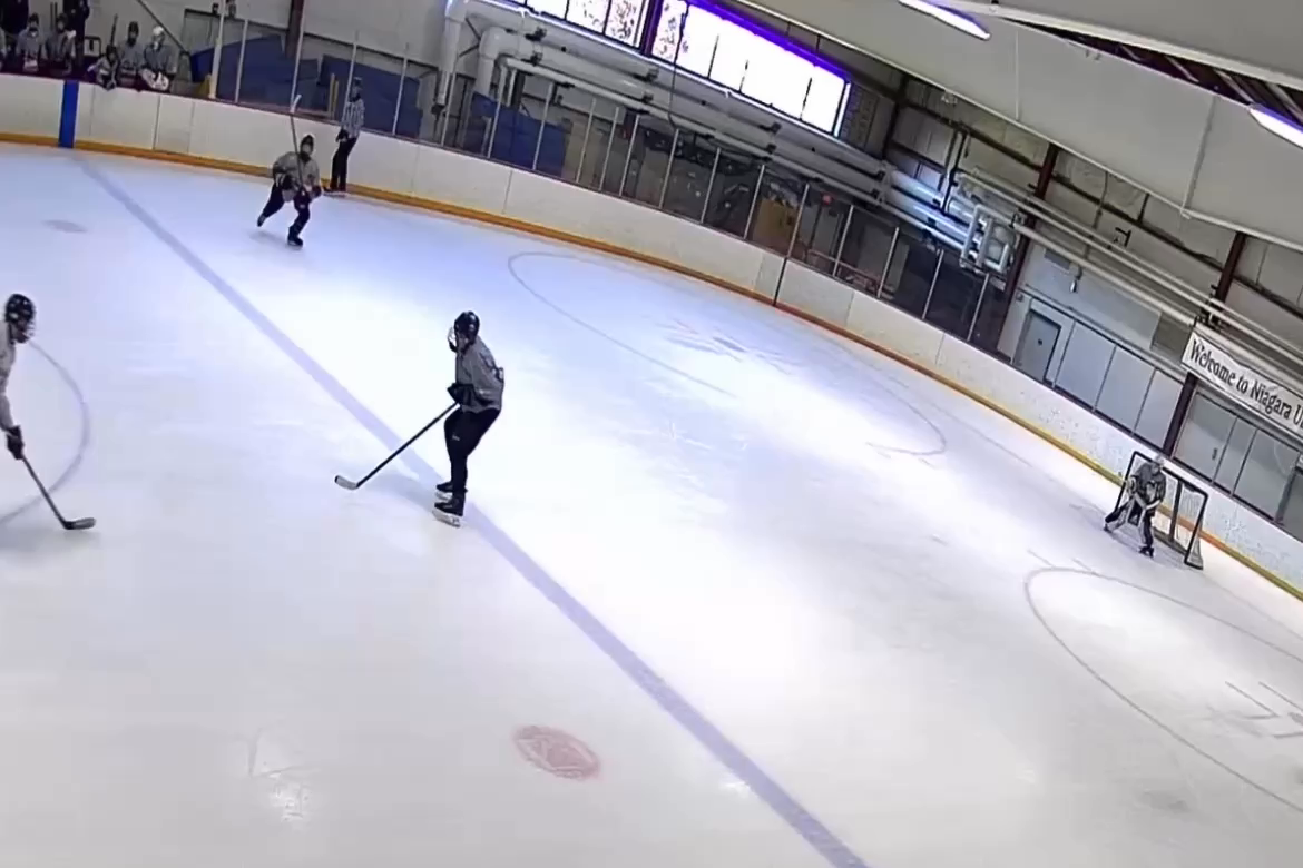 Tyler Waltz's Stunning Goal vs. Top Shelf Hockey - Clarence Mustangs