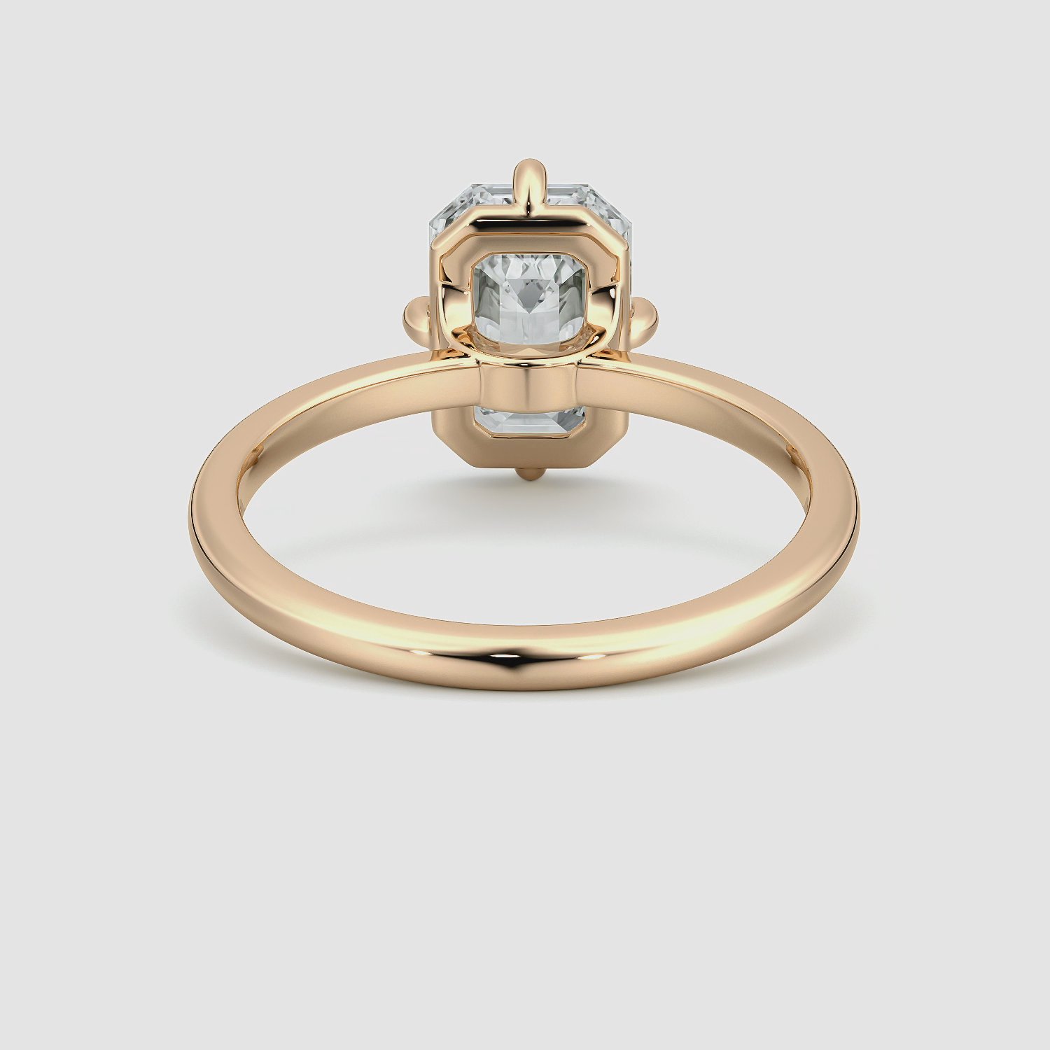 Compass | Emerald | 14k | Roségold | bandAccent: Ohne Pavé-Besatz | diamondOrientation: vertical | caratWeight: other