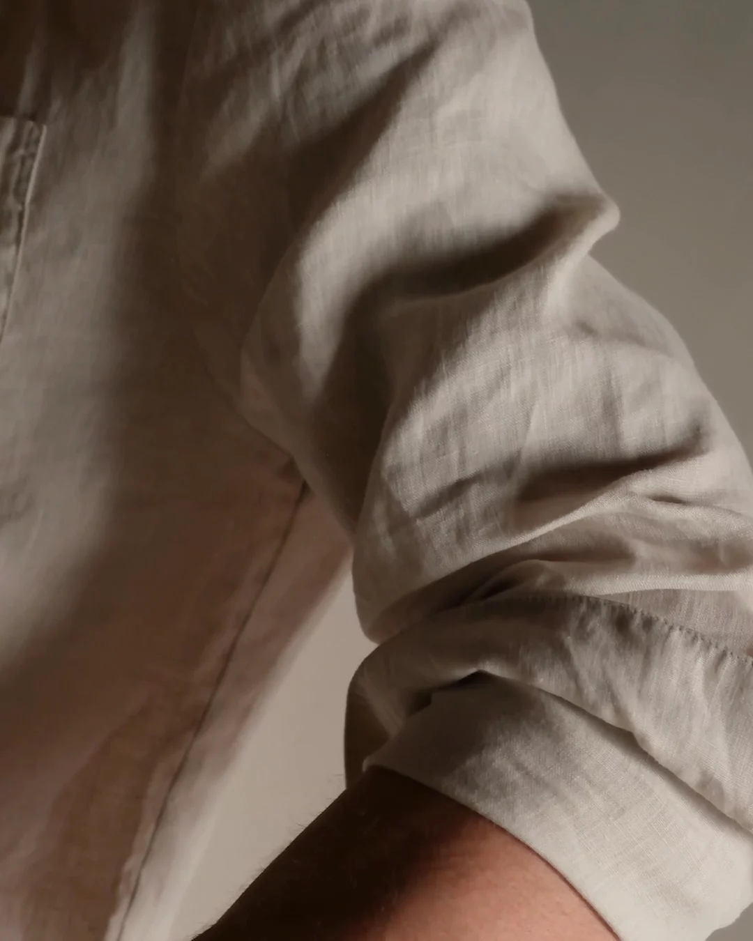 Lightweight Linen Shirt - Salt Pigment | James Perse Los Angeles Lightweight Linen Shirt - Salt Pigment | James Perse Los Angeles
