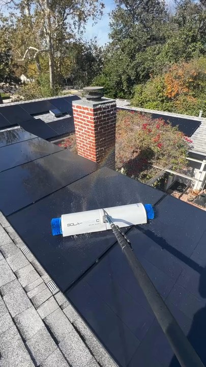 Solar Washed - Removing 6 Years of Debris - Solar Panel Cleaning Near Me