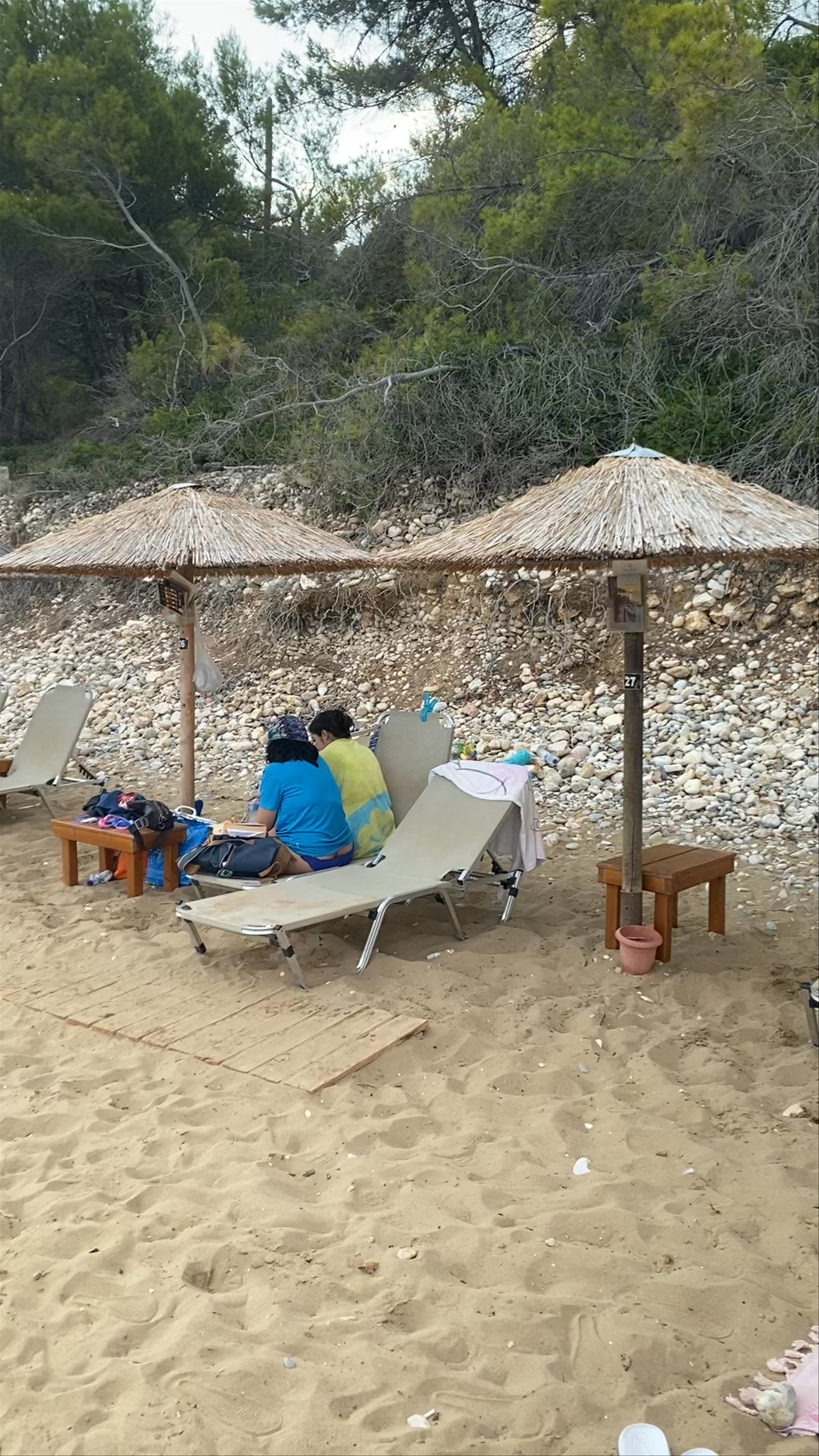 Relaxing Beach Escape at Milia Cafe Bar in Chrisi Milia, Greece