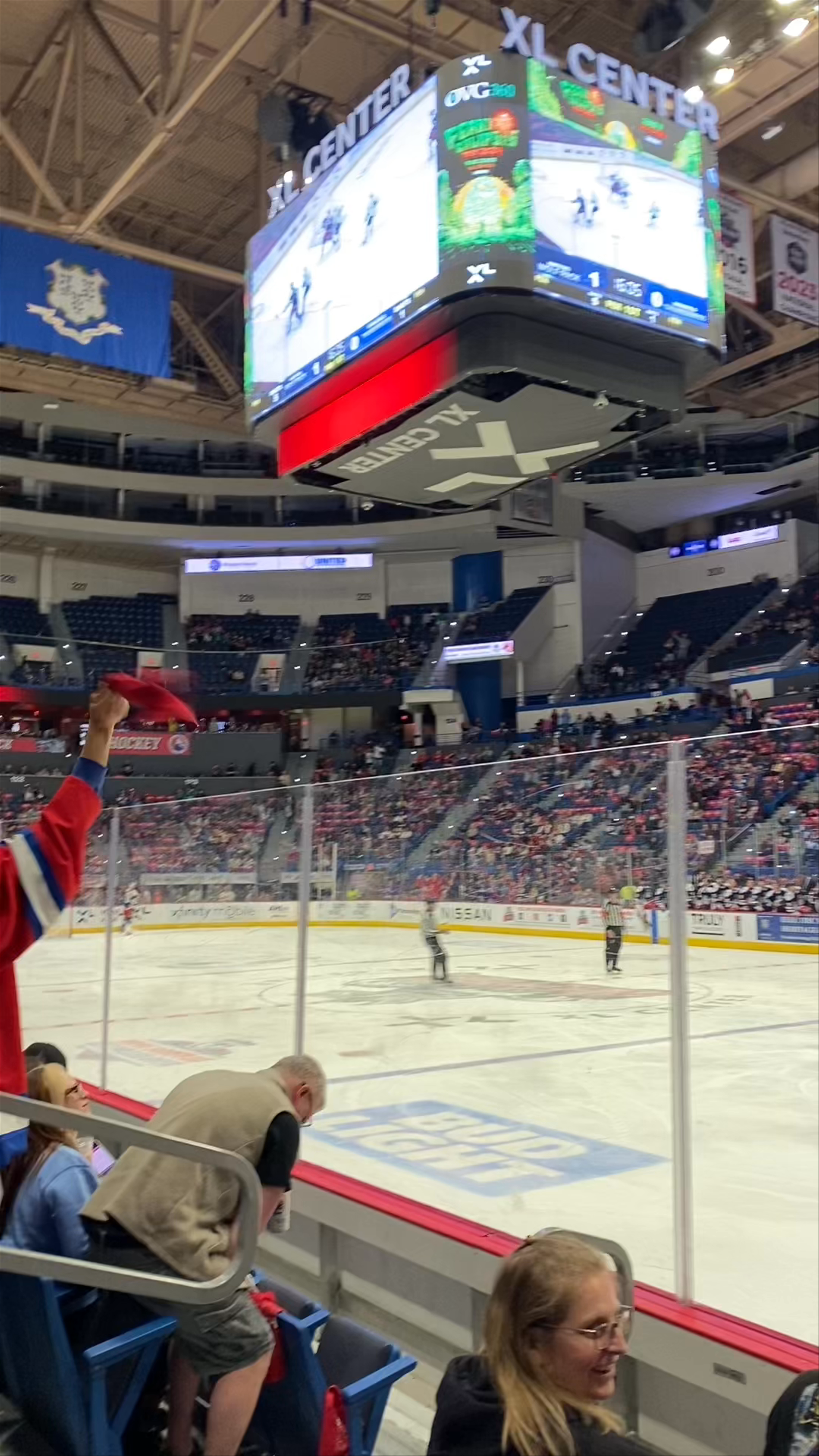 XL Center Hockey Game Experience in Hartford, Connecticut