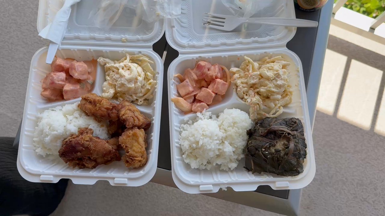 Pono Market - Fried chicken plate & chicken Lau Lau - Hawaiian Near Me - Kapaa, Hawaii