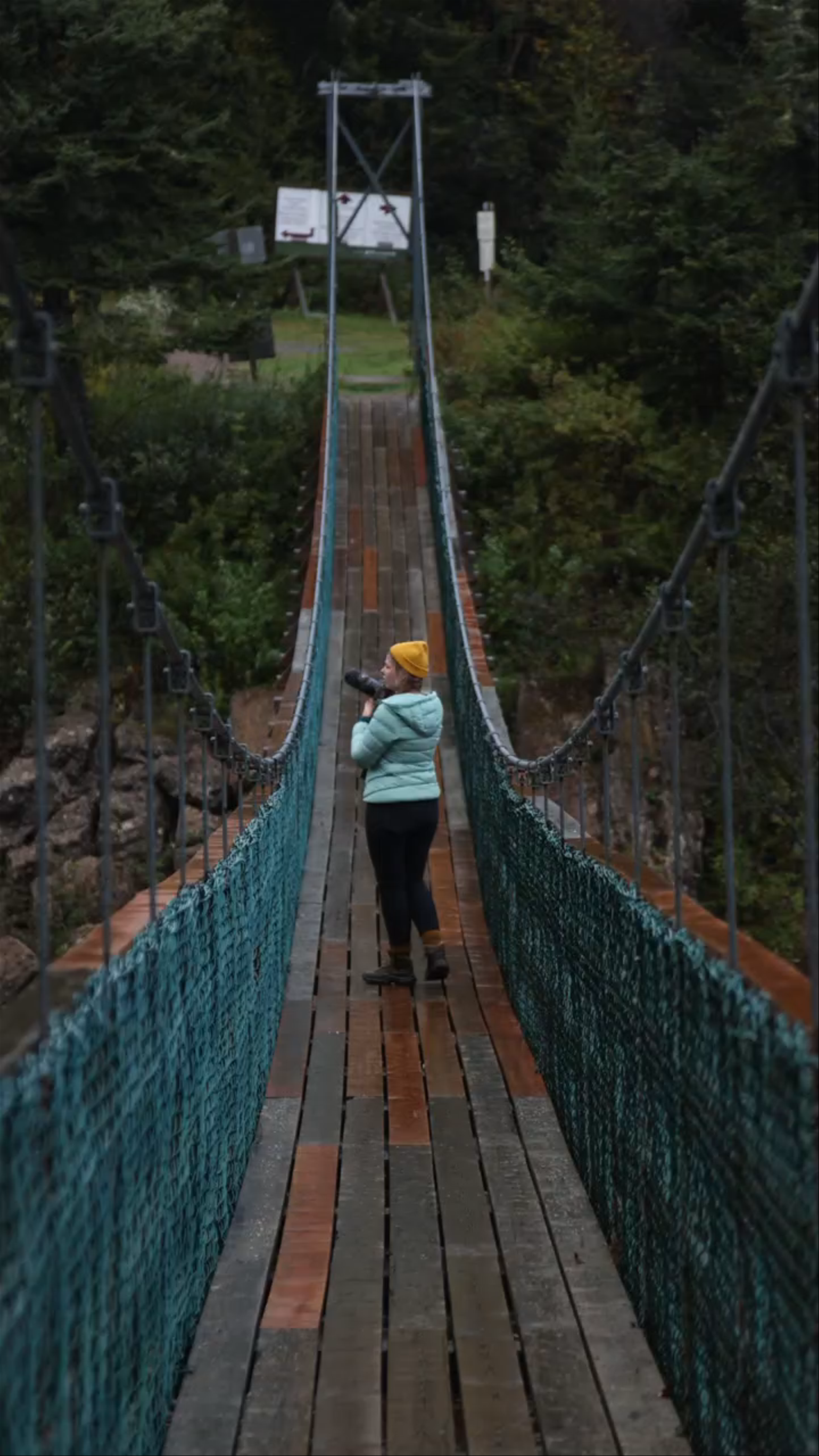 Big Salmon River Suspension Bridge