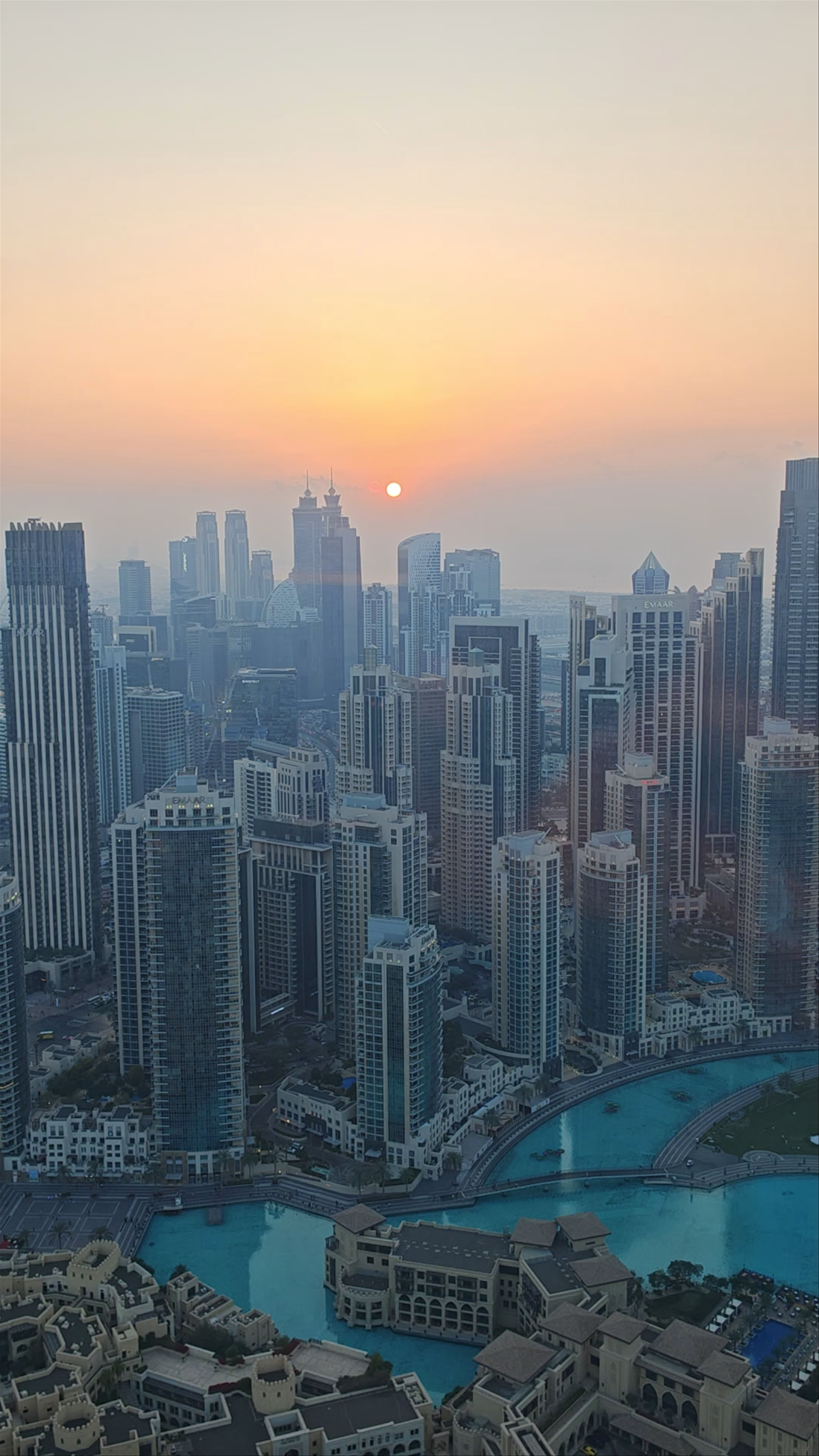 Sunset Skyline from Birds Dubai - Futuristic Views of Dubai