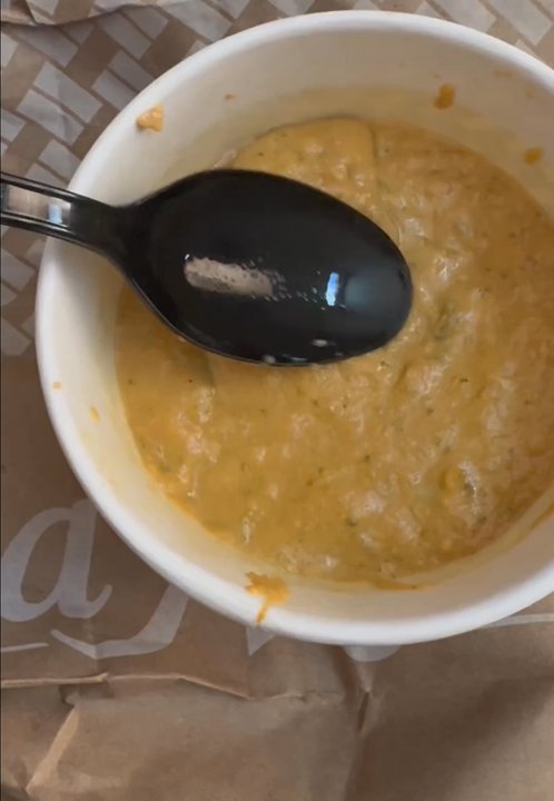 la Madeleine - This is supposed to be broccoli cheddar soup... grainy and gloopy and inedible. - Bakeries Near Me - Lake Jackson, Texas