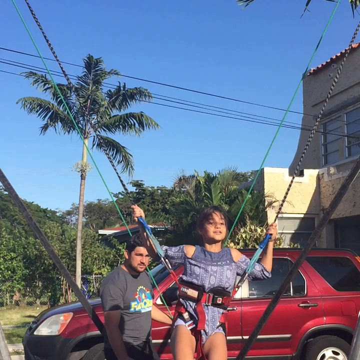 Fun City - Bungee Trampoline at my daughter's 10th birthday party!  So much fun. - Party Equipment Rentals Near Me - Miami, Florida