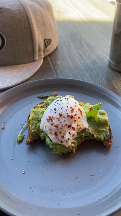 Coffeebar - Olympic Valley - The avocado toast with a poached egg. - Coffee & Tea Near Me - Olympic Valley, California