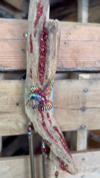 The Artisan Market - beautiful drift wood and hummingbird wind chime - Jewelry Near Me - Martinez, California