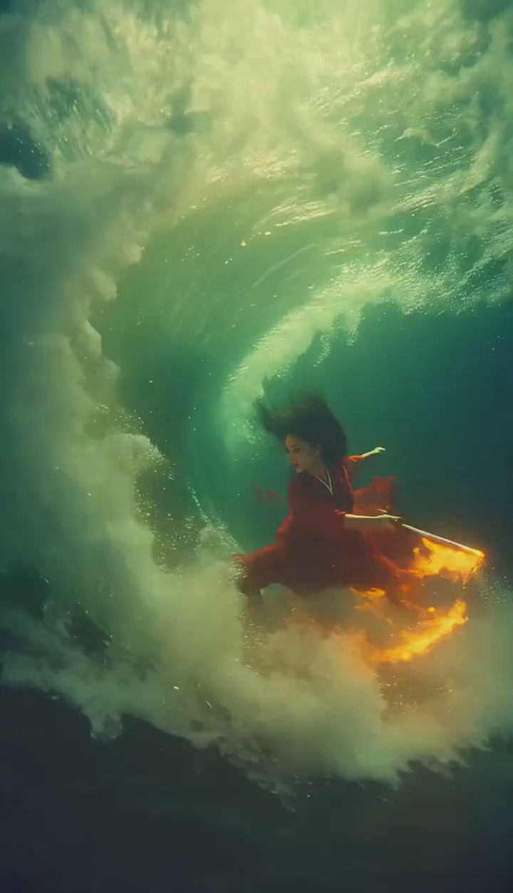 Fire obeys. Darkness retreats 🔥🌊
