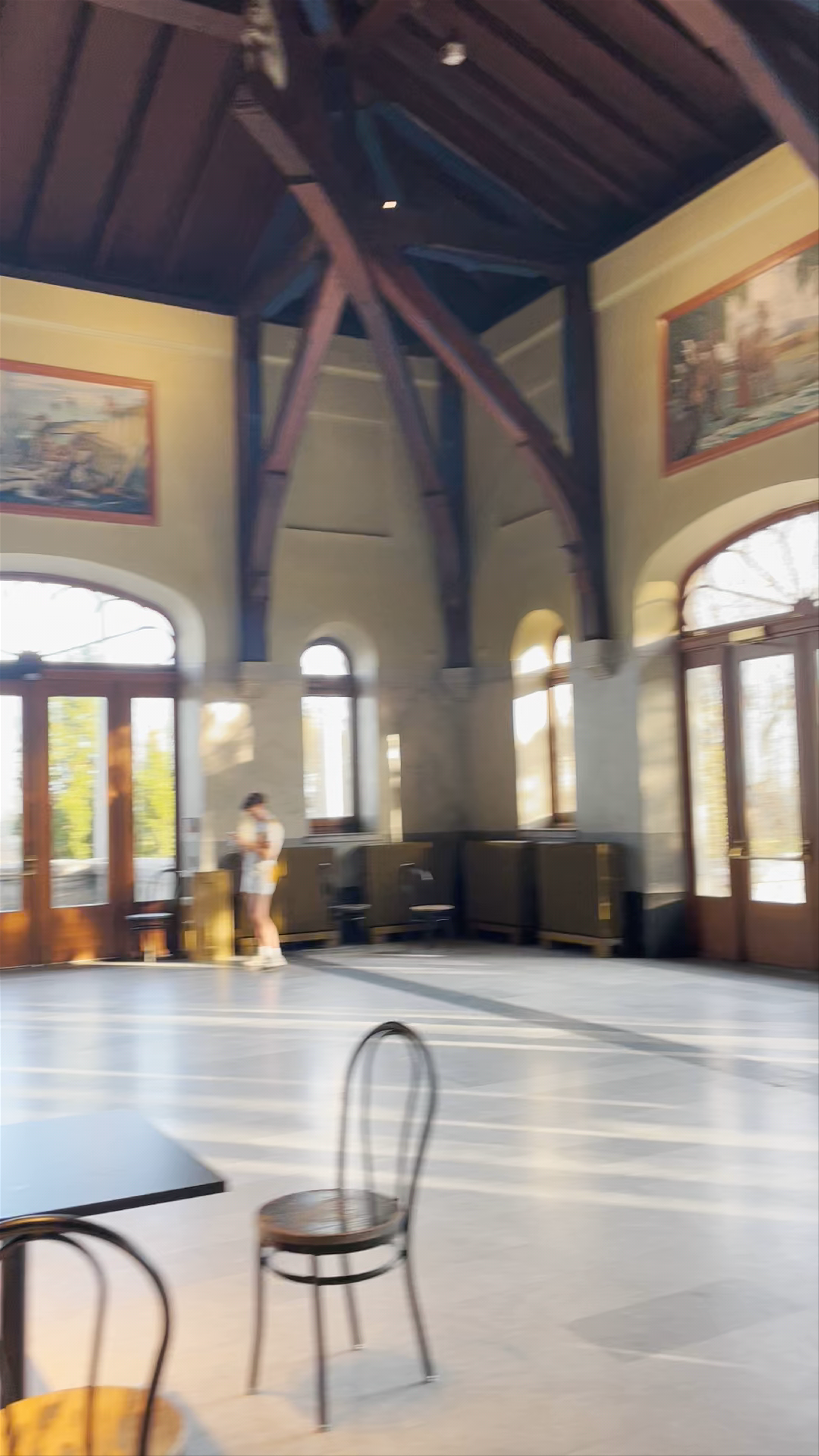 Mount Royal Chalet Interior: Serene Historic Space in Montréal