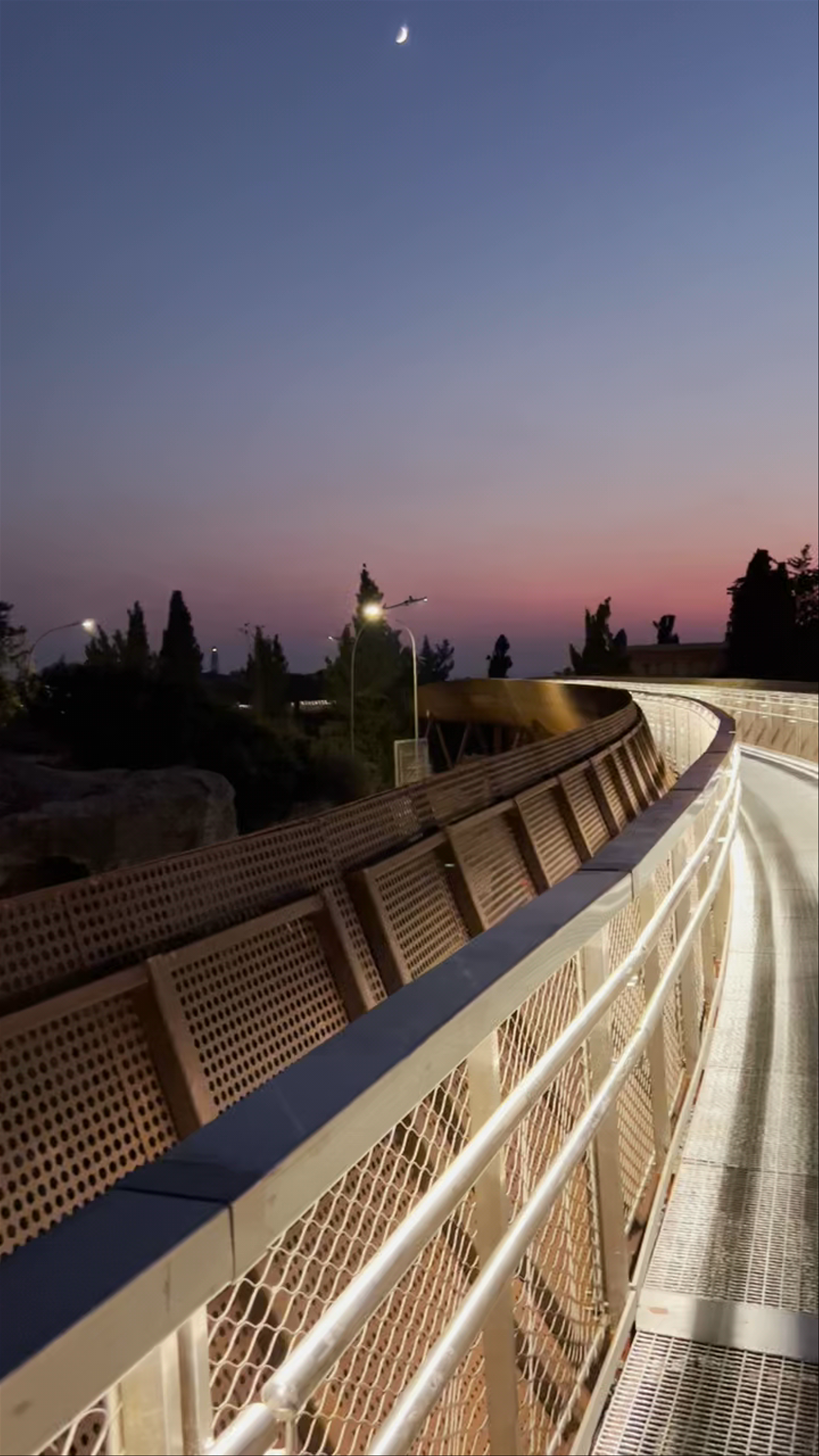 Twilight Stroll Over Petra tou Digheni Bridge in Pafos, Cyprus