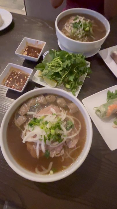 Pho Viet - Pho and spring rolls. The servings is gigantic and we had leftovers. - Vietnamese Near Me - San Antonio, Texas