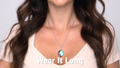 Black Onyx Necklace in Sterling silver with larimar  