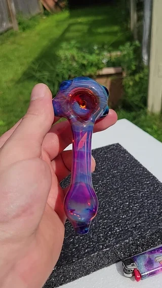 Preview pic of Amber purplicious spoon with amber purplicious accents
