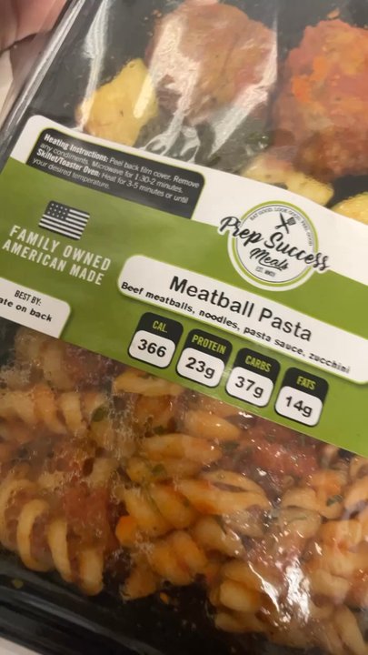 Prep Success Meals - Meatball pasta is my favorite meal, easy to heat up too. - Food Delivery Services Near Me - Riverside, California