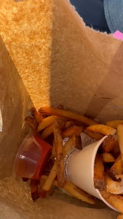 Five Guys - Fries in the bag - Burgers Near Me - Los Angeles, California