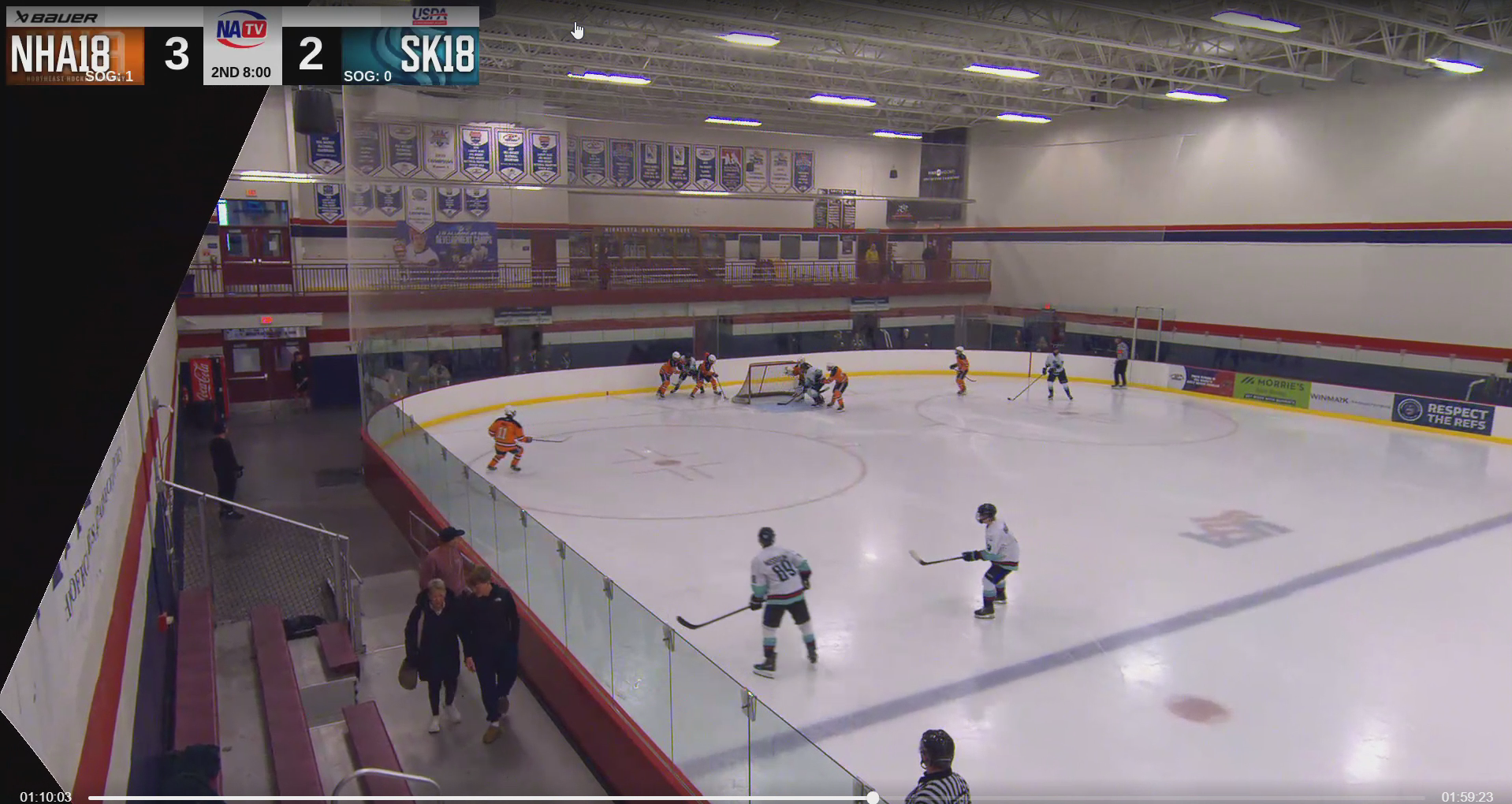 Net drive versus Kracken - U18