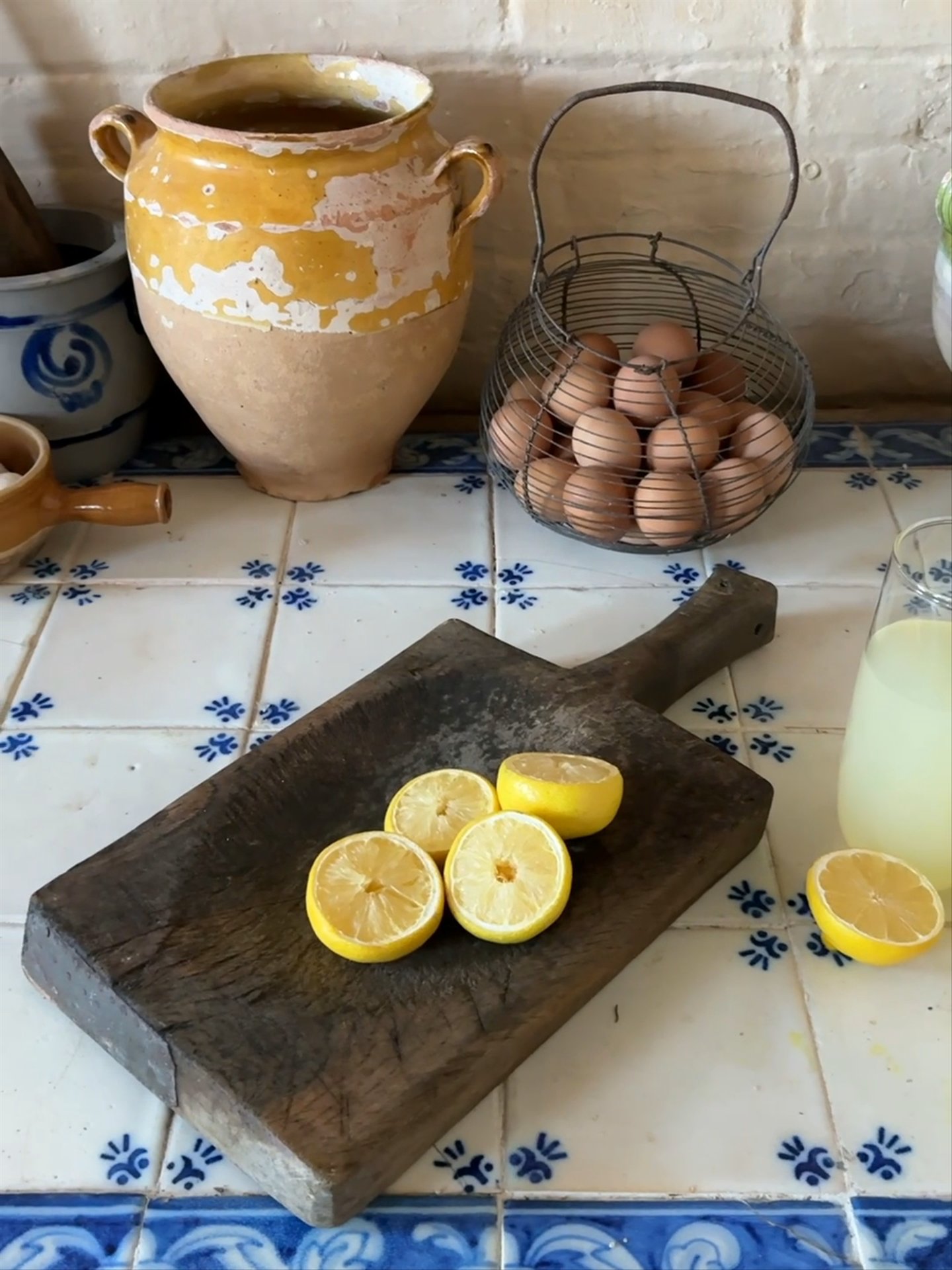 Rare Antique French Cutting Board