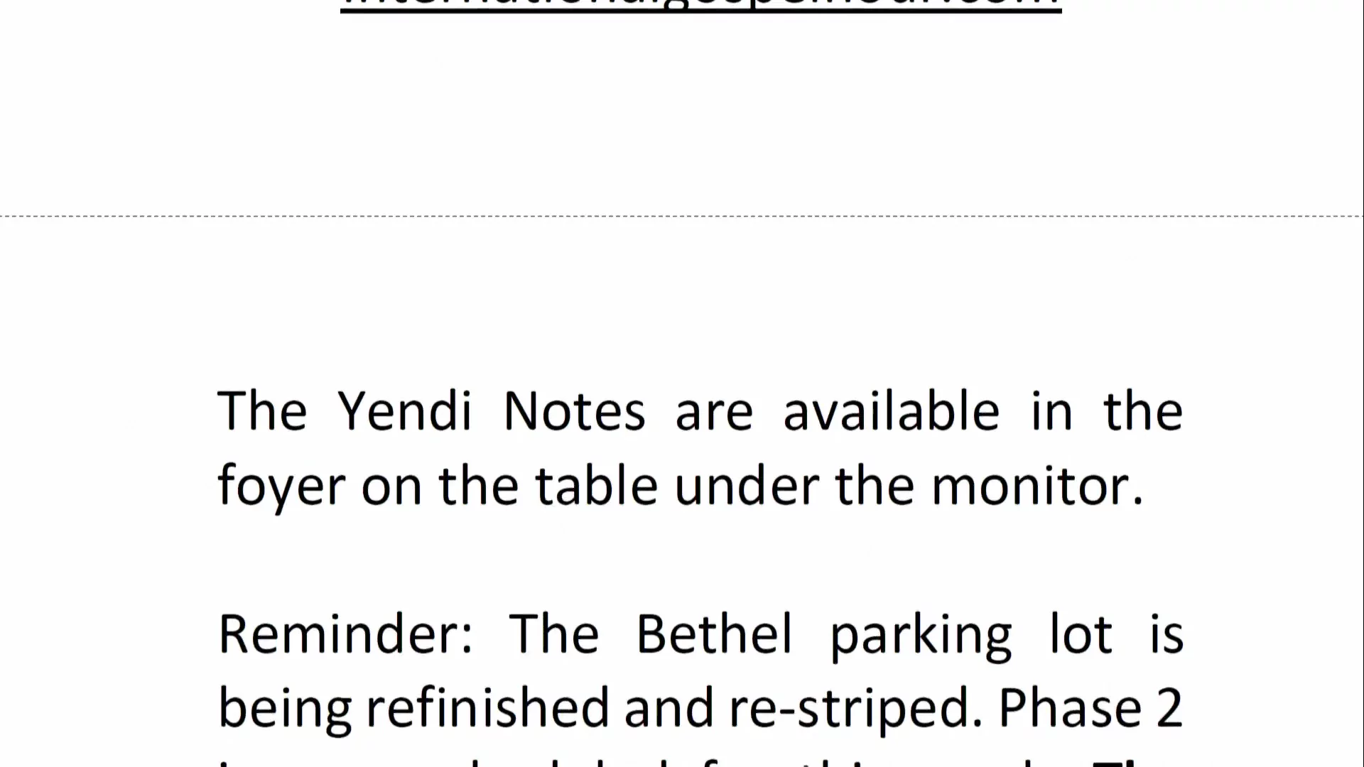 Bethel Service, August 27, 2025