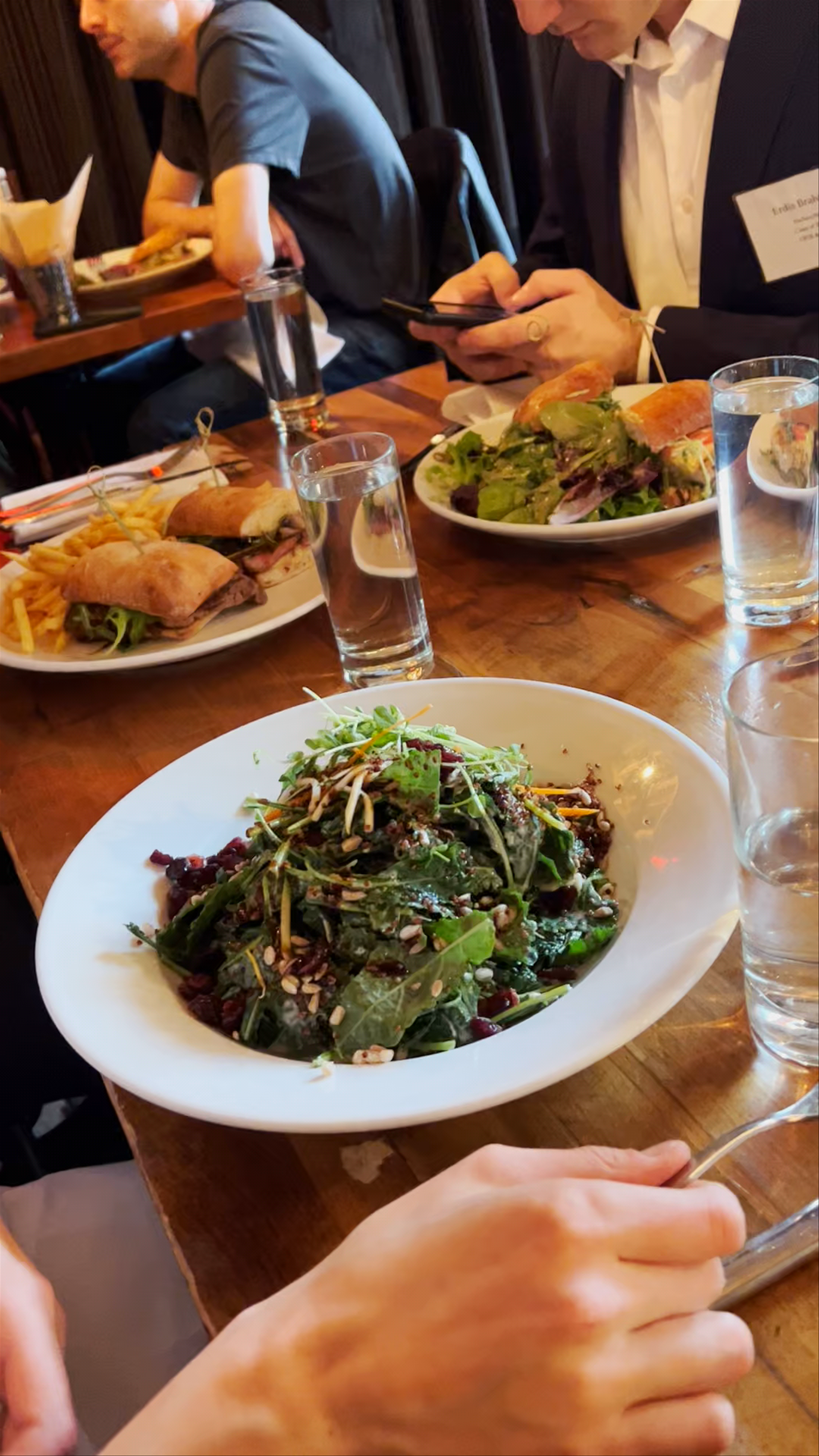 Cozy Group Lunch at The Harold, New York