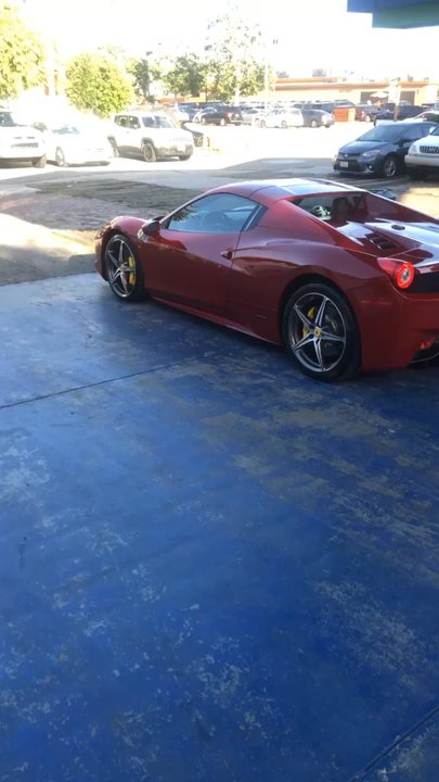 Eco Auto Spa - Ferrari in for a detail - Car Wash Near Me - Malibu, California