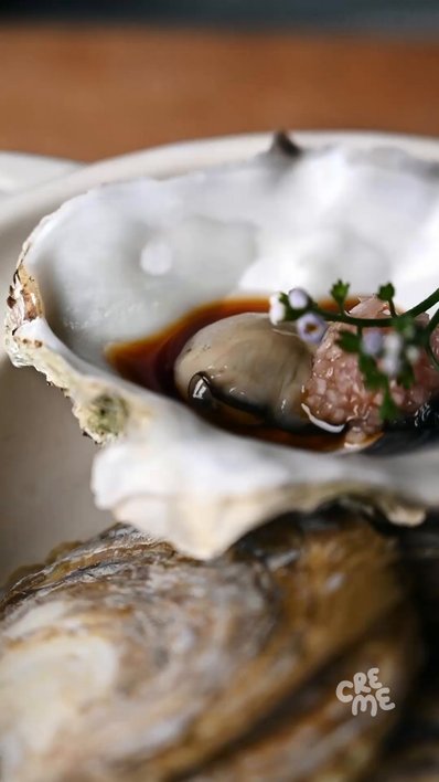 Oyster with Ponzu & Pickled Shallots