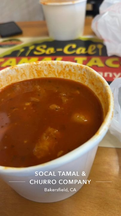 So-Cal Tamal - They gave forks for soup and no onions no nothing - Tacos Near Me - Bakersfield, California