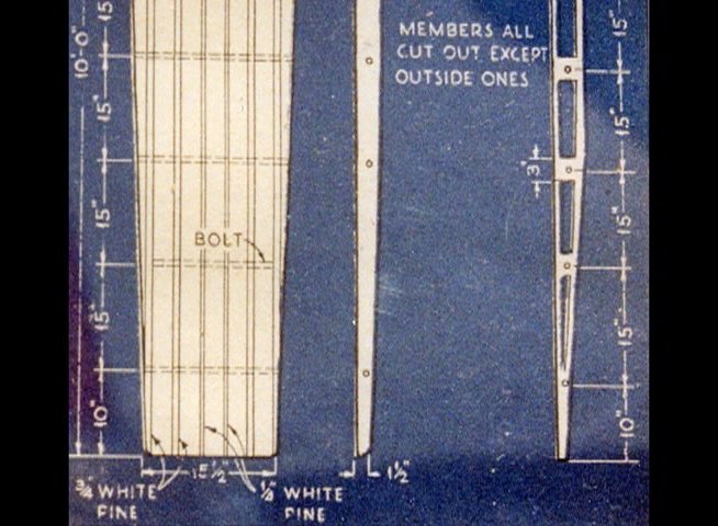 An elderly gentleman shares professional insights while technical blueprints of boat construction components are presented for analysis.