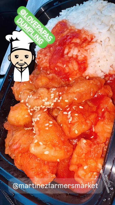 Papa's Dumpling - Yes, I picked up Orange Chicken instead of dumplings :) - Dim Sum Near Me - Pleasanton, California