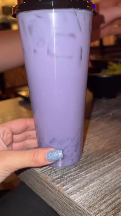 Nishikawa Ramen - Loved this taro milk tea with the coconut boba - Ramen Near Me - Phoenix, Arizona