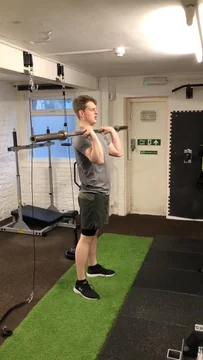 V - Barbell Push Press
