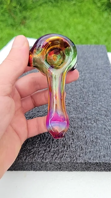 Preview pic of Color drip spoon green stardust and amber purplicious