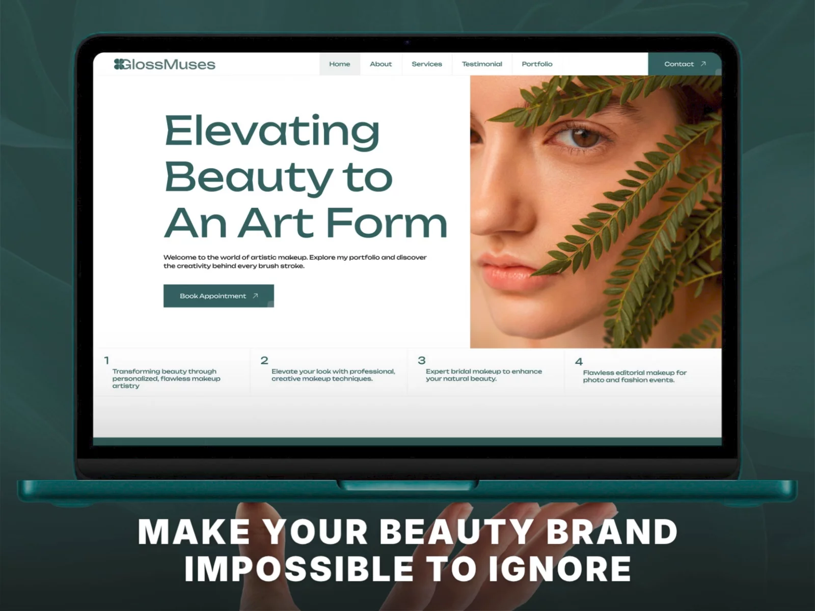 Beautiful brand. Boring website? Not anymore.Meet GlossMuses - a sleek OnePage Framer template built for beauty, fashion, and lifestyle brands.Make them stop. Make them look. Make them remember.Framer preview: https://glossmuses.framer.ai/DesignToCodes preview: https://designtocodes.com/product/glossmuses-onepage-beauty-fashion-framer-template/#glossmuses #framer #framertemplate #framercommunity #beauty #fashion #webdesign