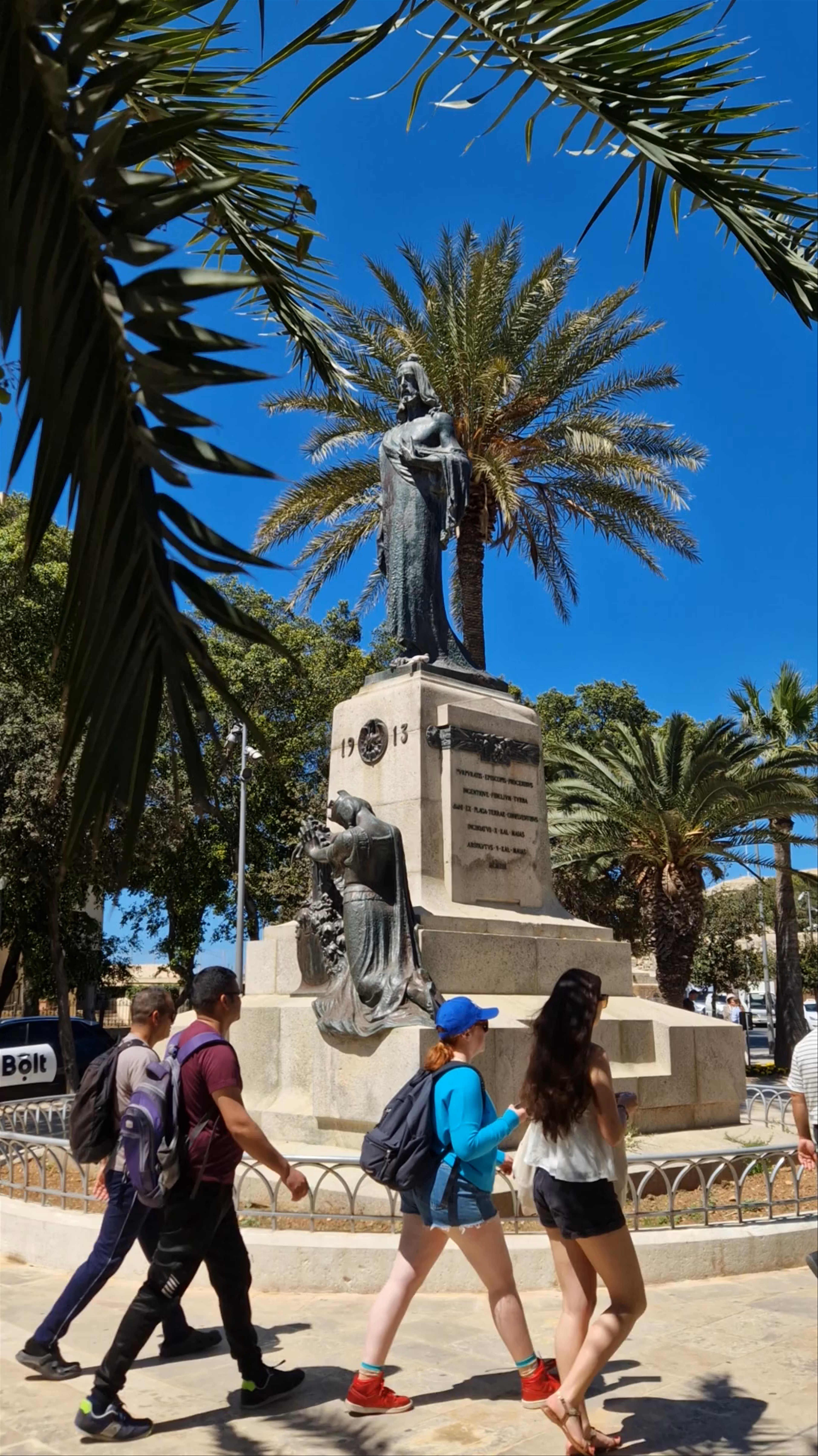 Christ the King Monument Stroll in Floriana, Malta