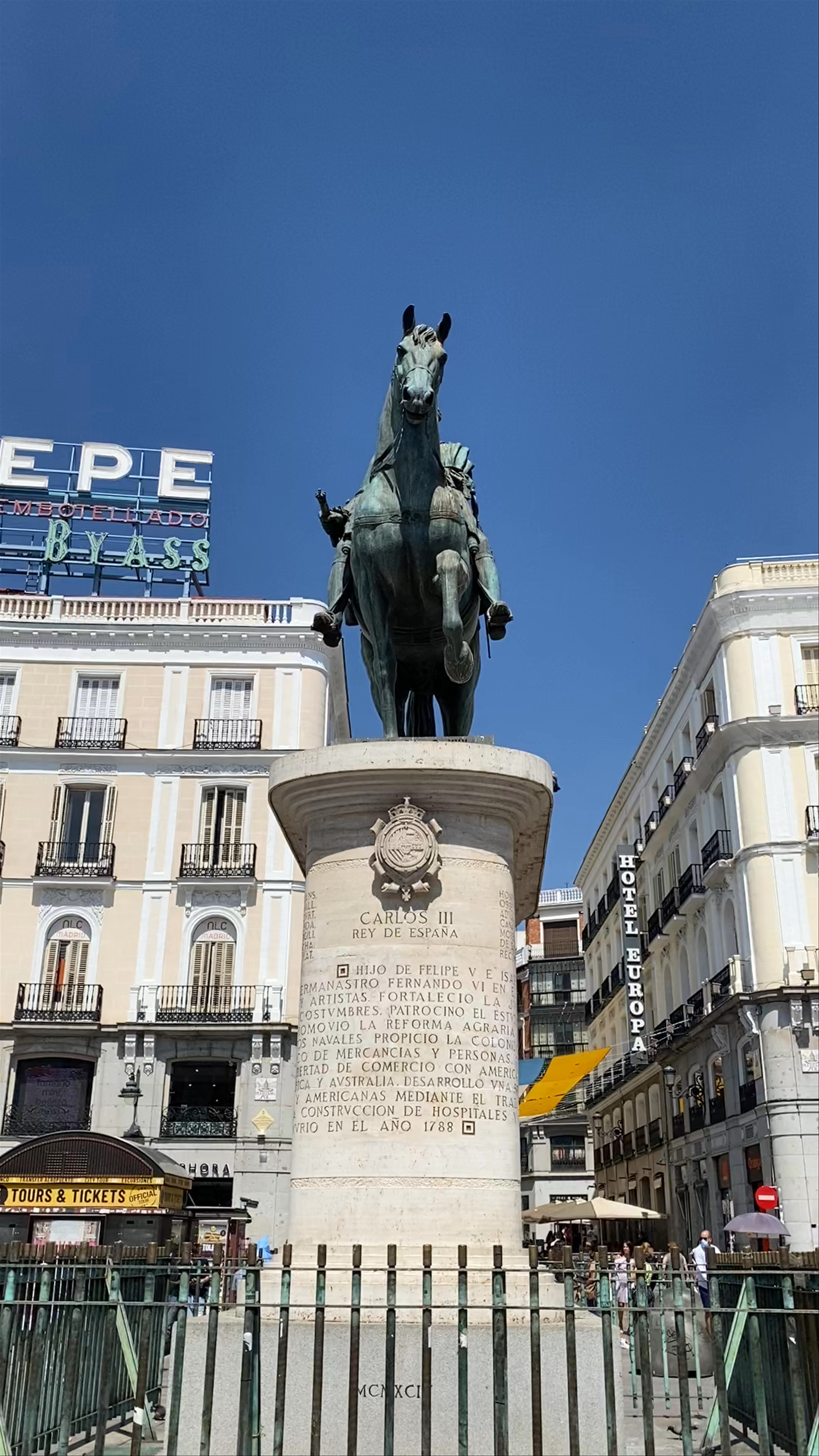 Vibrant Life at Plaza Puerta del Sol, Madrid