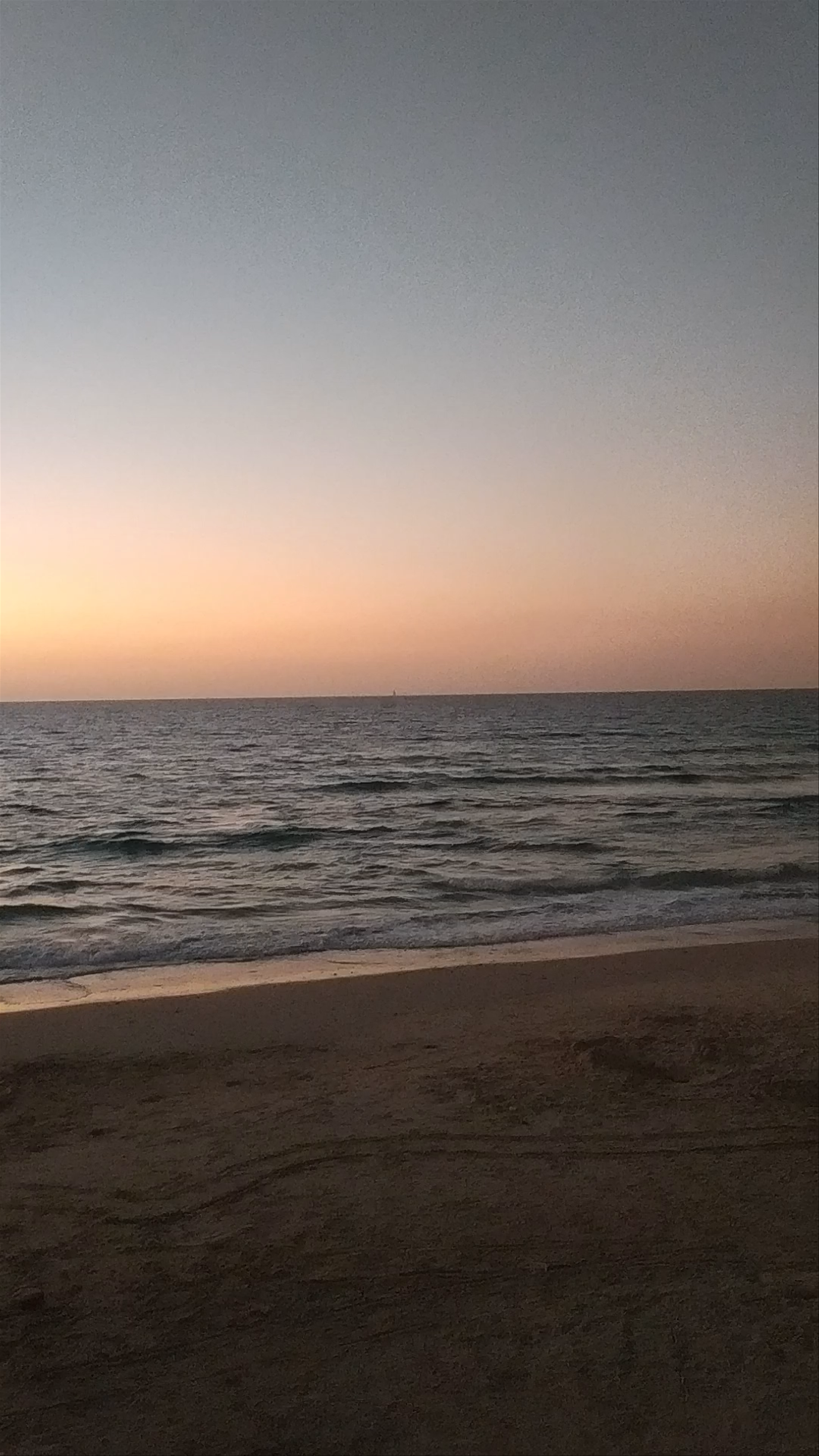 Sunset at Hatzuk Beach, Tel Aviv