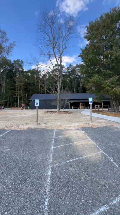 Blackthorne Cellars - View from parking lot opening week - Wineries Near Me - Oakland, Maryland