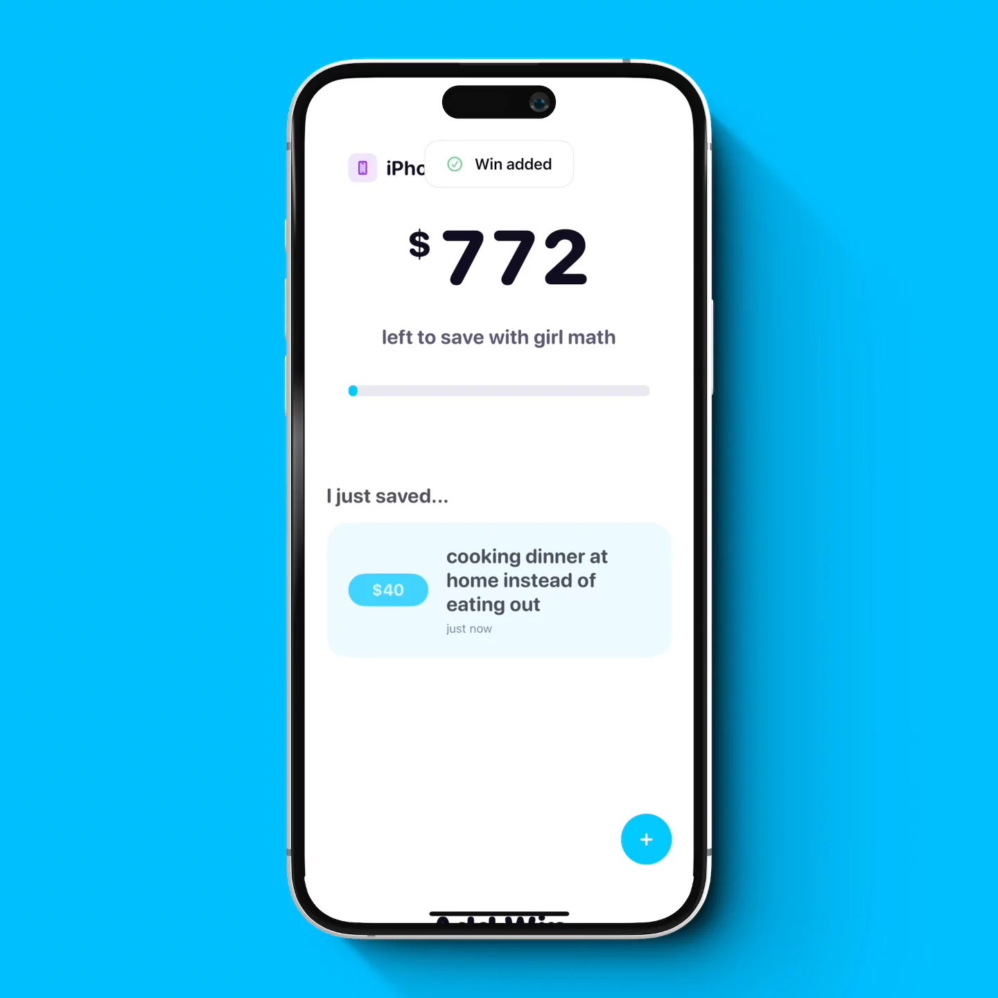 Girl Math: Savings Tracker image 1