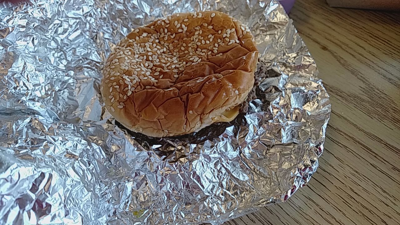 Five Guys - Receipt shows BACON in capital letters. It's a Little Bacon Cheeseburger for crying out loud. - Burgers Near Me - Kyle, Texas