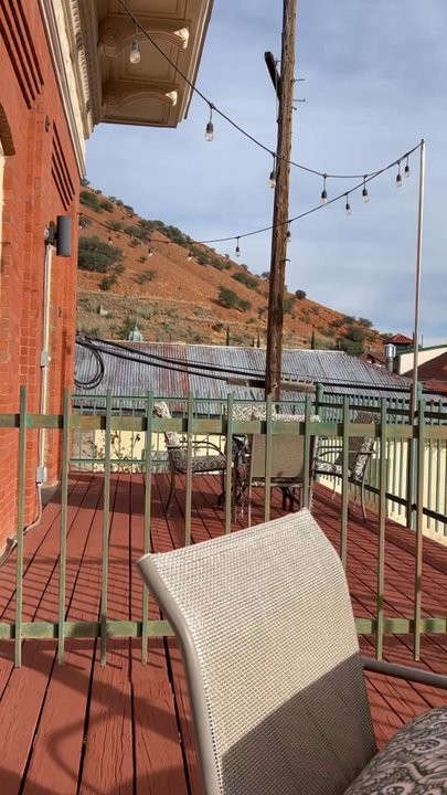 The Carrick - view from the balcony - Hotels Near Me - Bisbee, Arizona