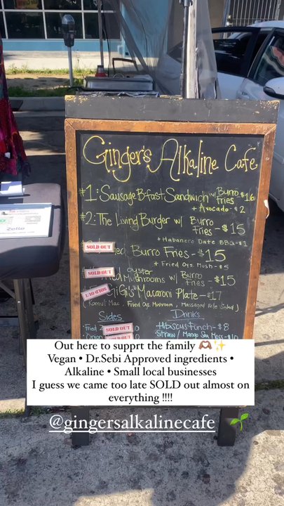 Ginger’s Alkaline Cafe - Pop up!!! - Vegan Near Me