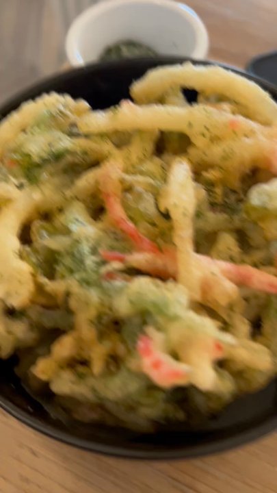 Sazan Ramen - Tempura comes as is with no dipping sauce - that's a bummer.  Needs a sauce - Ramen Near Me - Austin, Texas