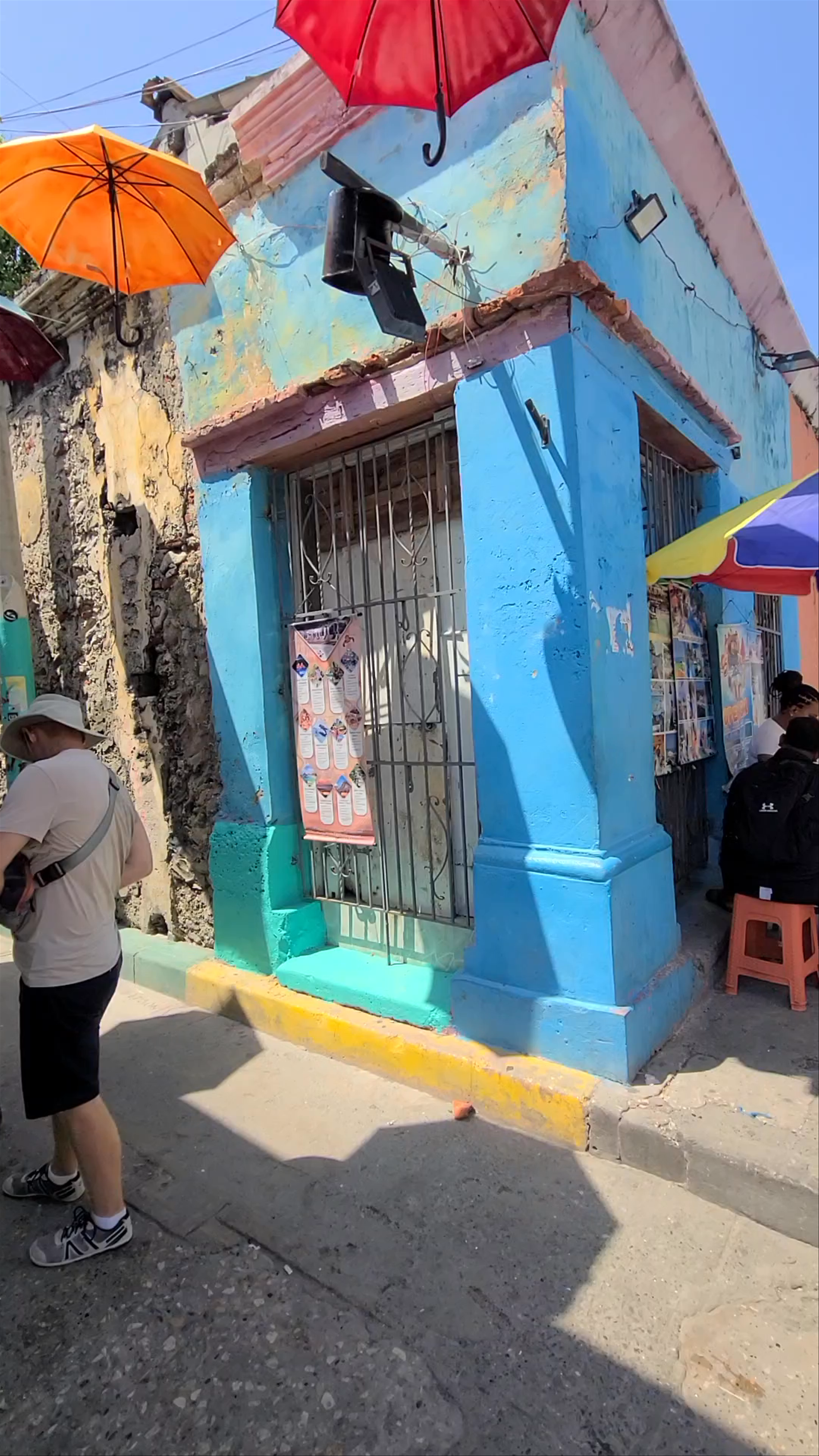 Calle de Las Sombrillas: Colorful Umbrella Street in Getsemani, Cartagena
